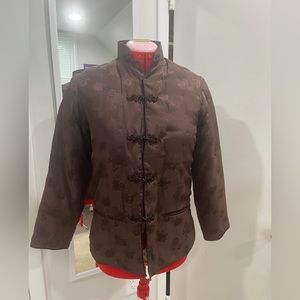 Vintage Pure Silk Double Horse jacket